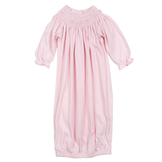 Amelia's Classics Pink Solid Bishop L/S Gown
