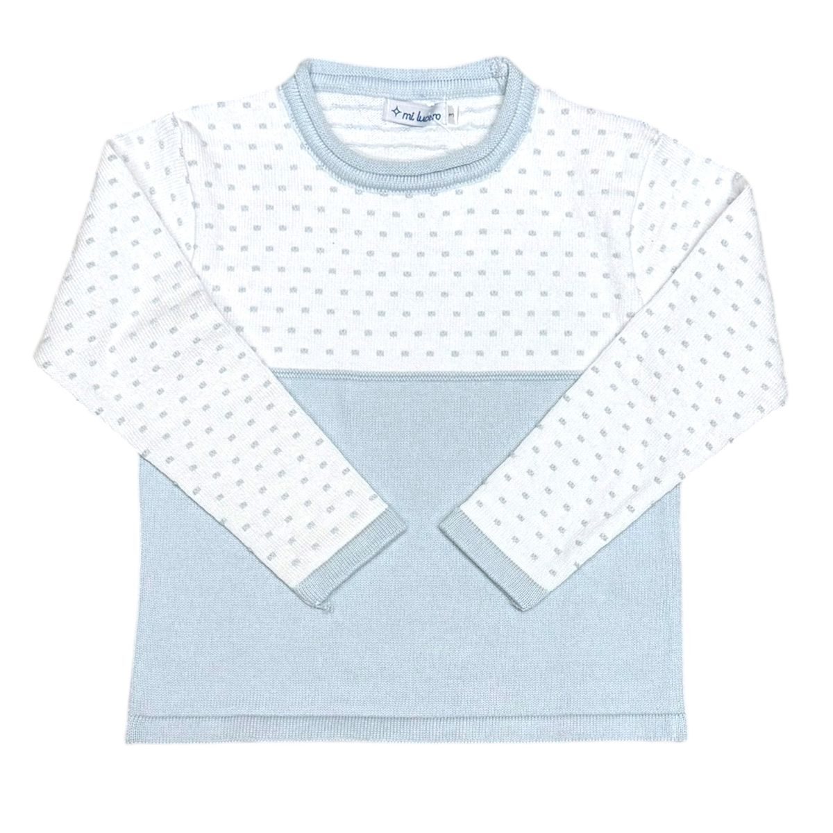 Light Blue Dot Sweater