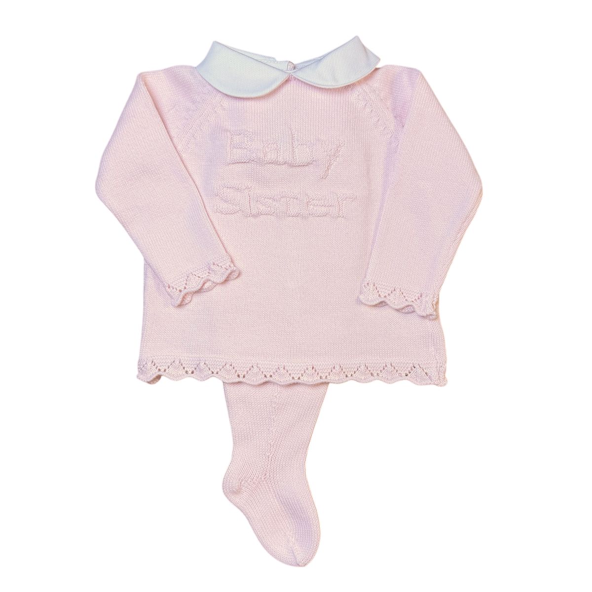 Baby Sister Knit Footed Set