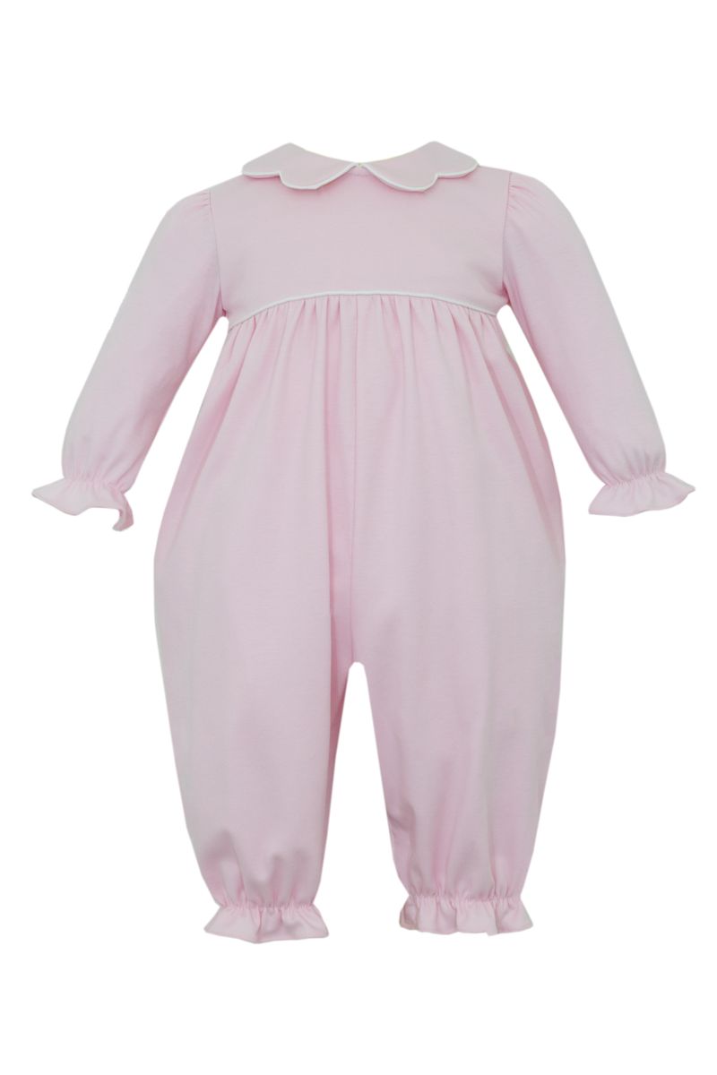 Lulu Romper w/ scalloped collar