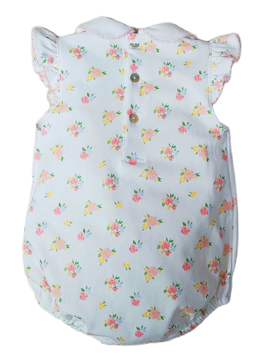 English Rose Baby Girl's Romper