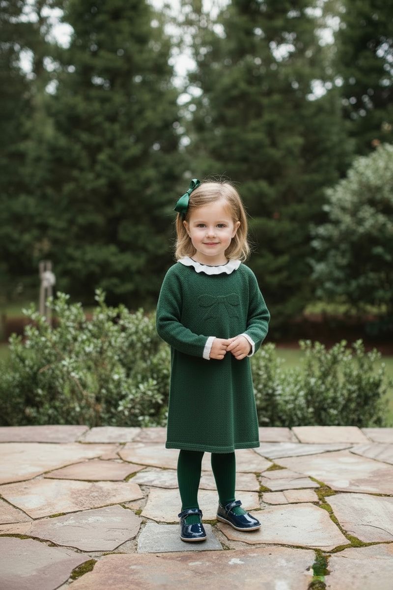 Evergreen Bow Dress