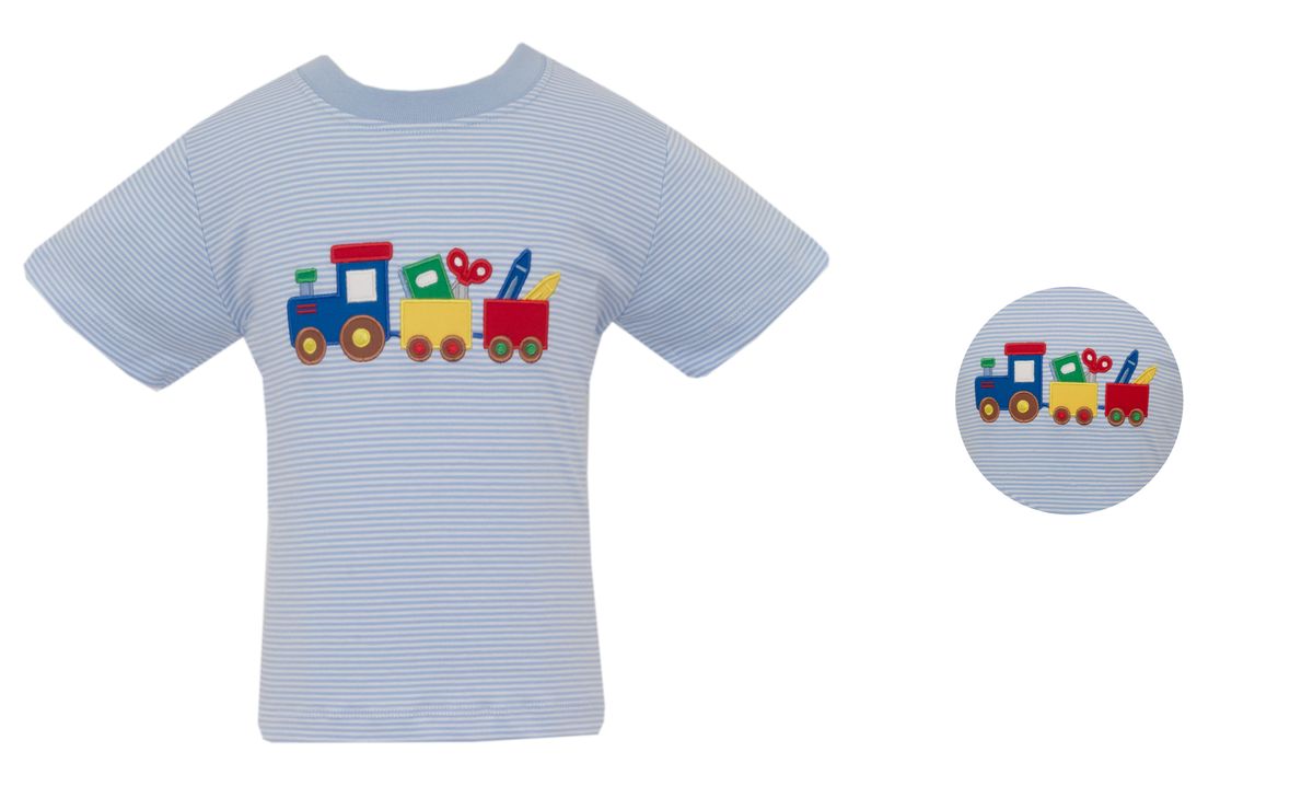 School Train - Boys Stripe Tee