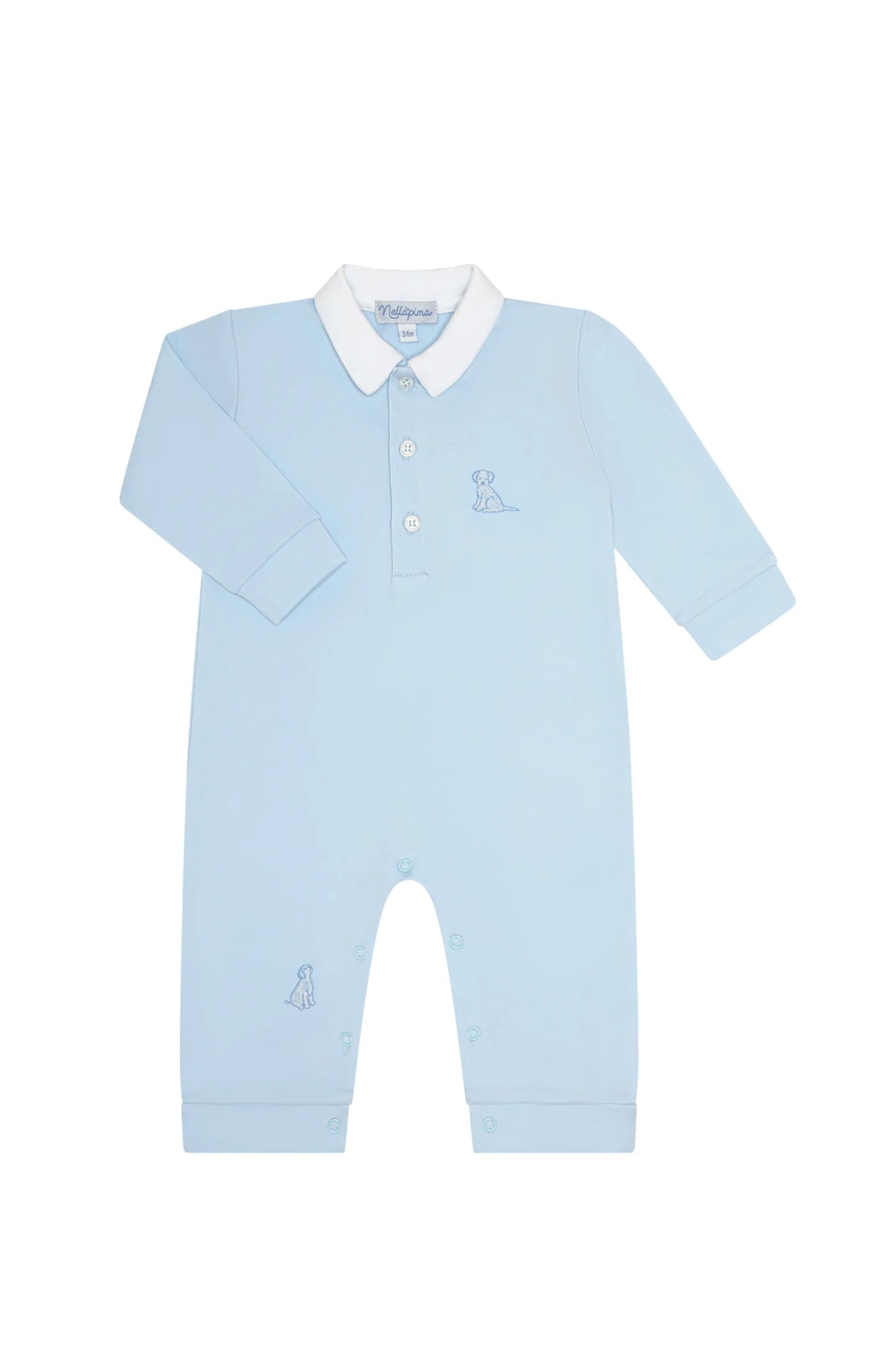 Blue Puppy Love
Embroidery Romper