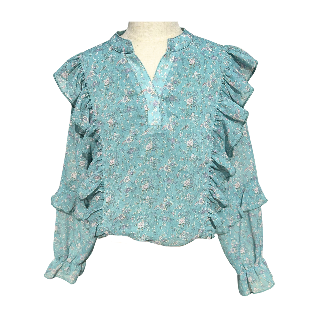 Katie Top - Whimsy Teal