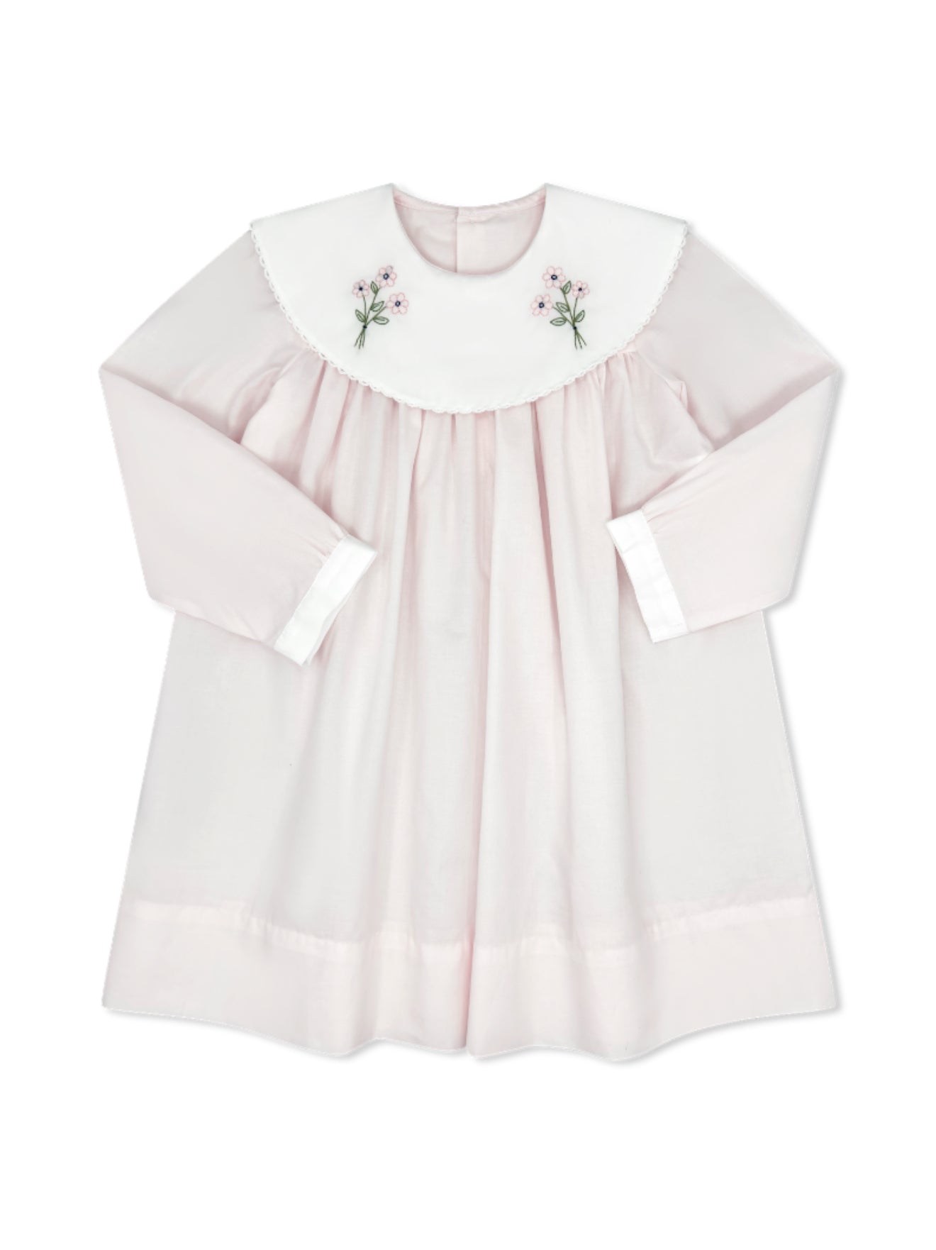 Sandra Dress-Blessings Pink Batiste with Flowers