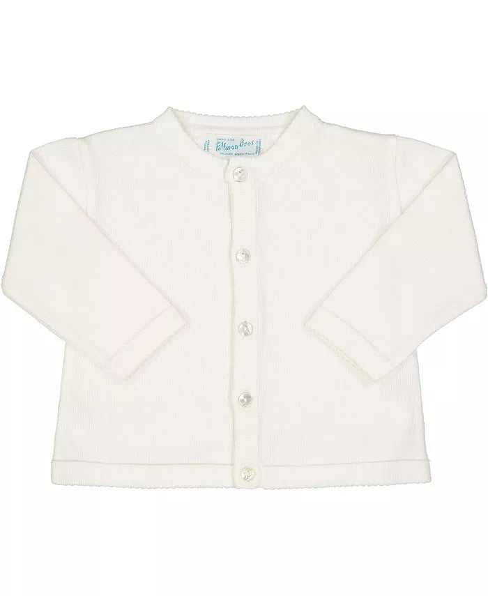 Feltman Brothers Classic Knit Cardigan- Ivory