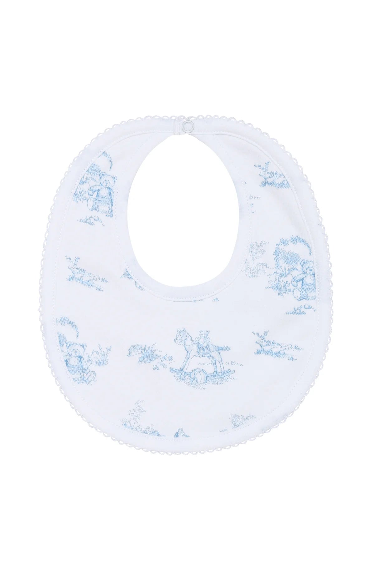 Blue Toile Bib