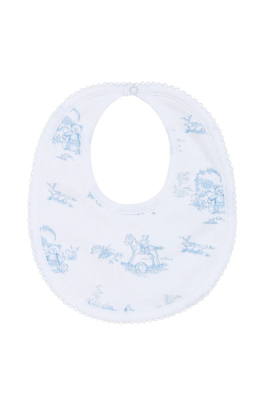 Blue Toile Bib