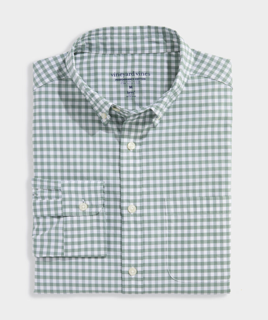Boys Performance Cotton Button Down