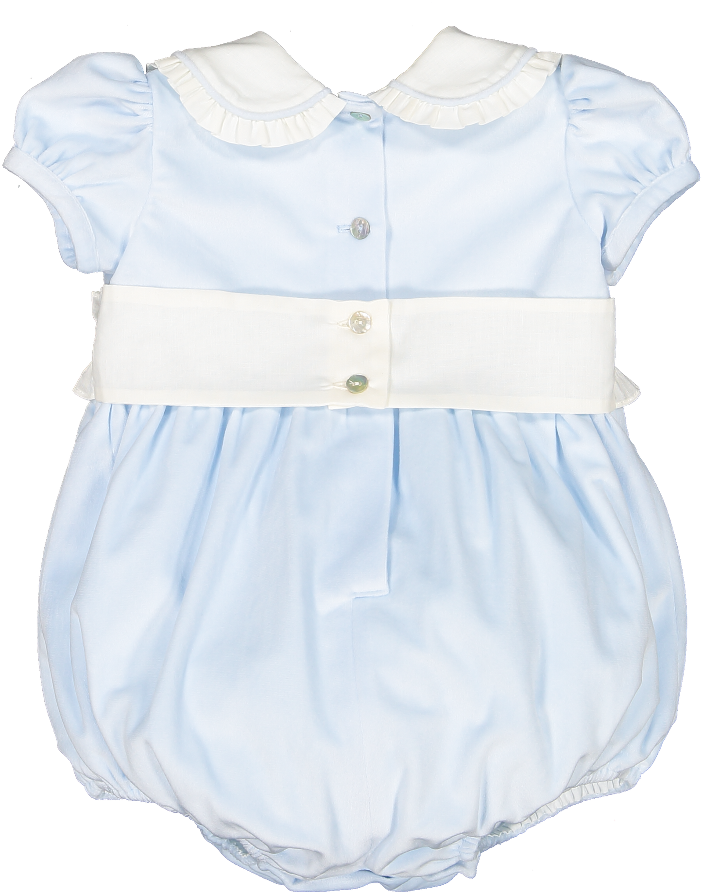 Pastel Blue Velvet Romper