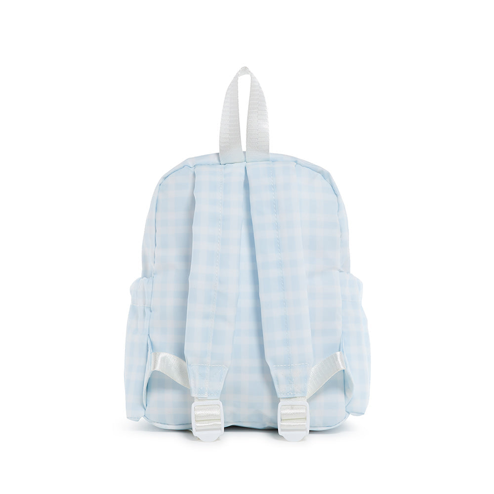 MINI BACKER - PIMLICO PLAID BLUE BACKPACK
