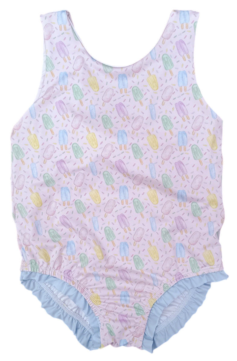 Lottie Bow Back Swim - Popsicles Back Bow One Piece Swim