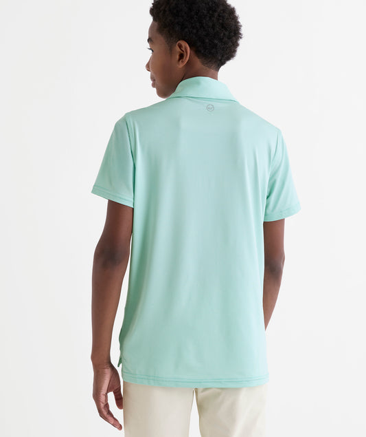BOYS ANEGADA SANKATY POLO / MINT MARINE BLUE