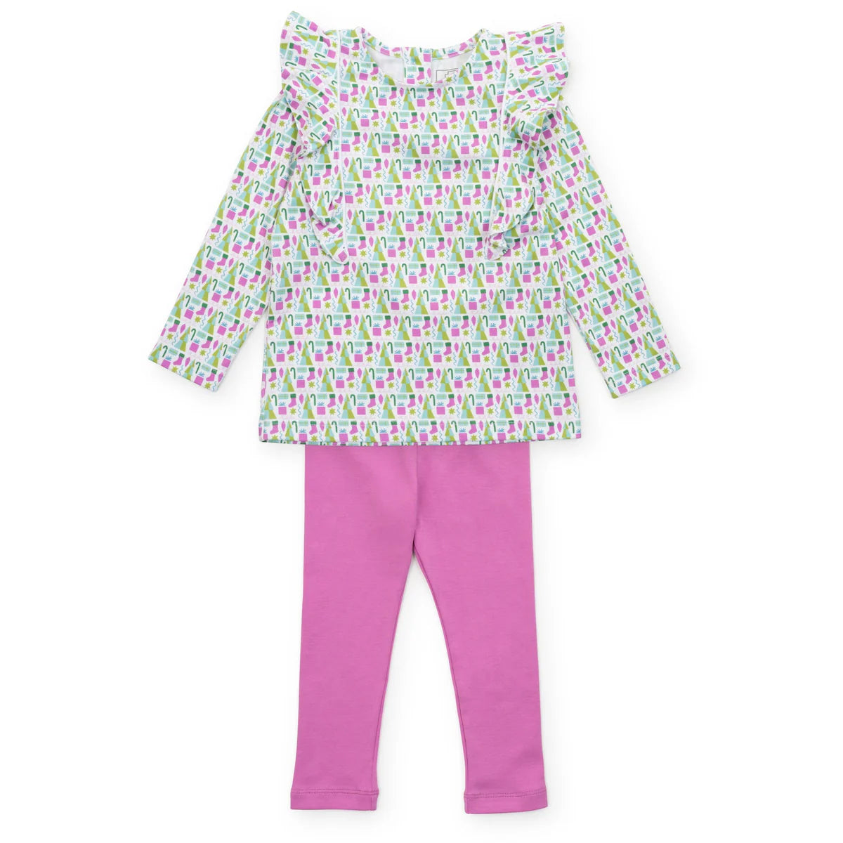 Olive Set Girls' Legging Set - Mod Holiday