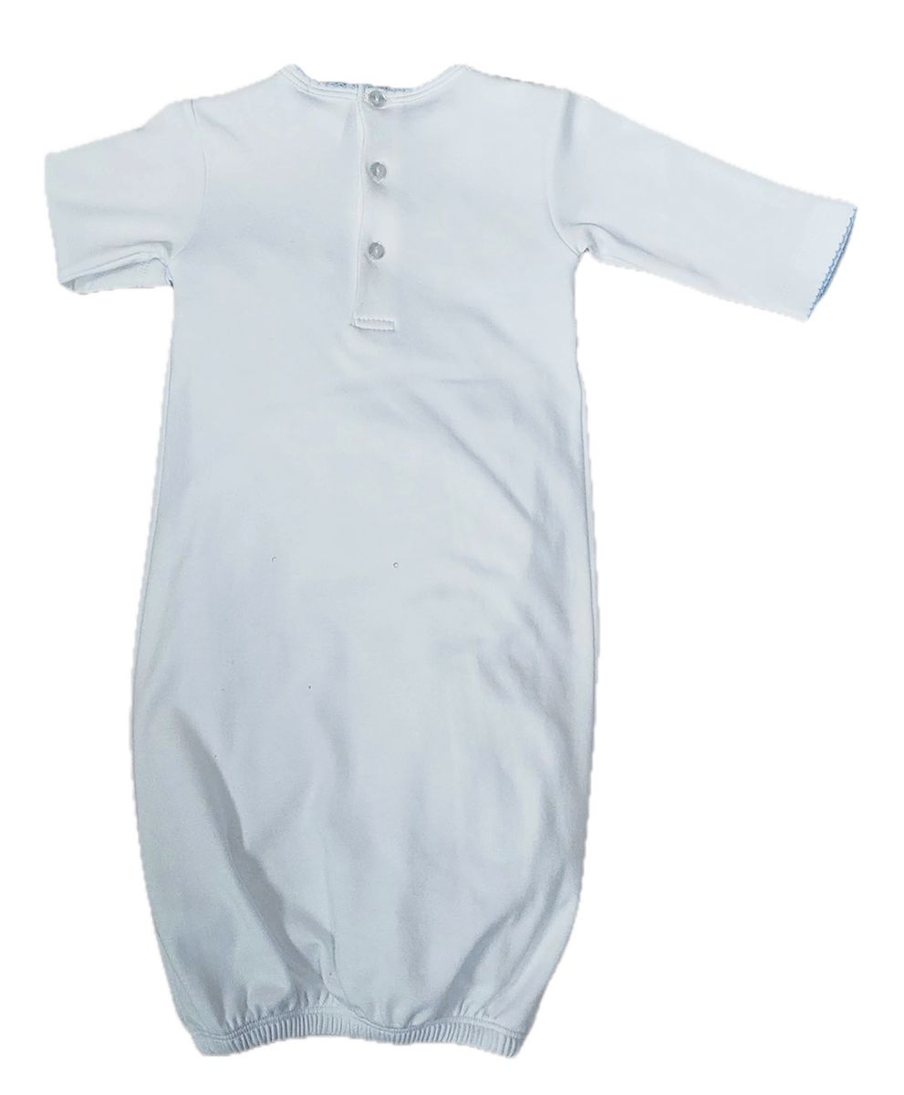 Eden Blue Smocked Gown