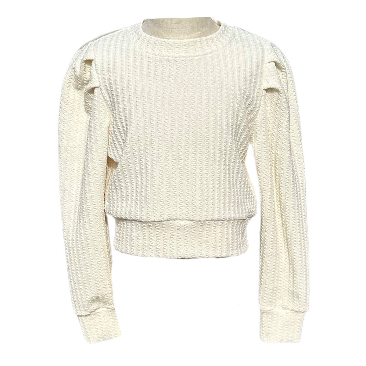 Jane Sweatshirt - Textured Cream