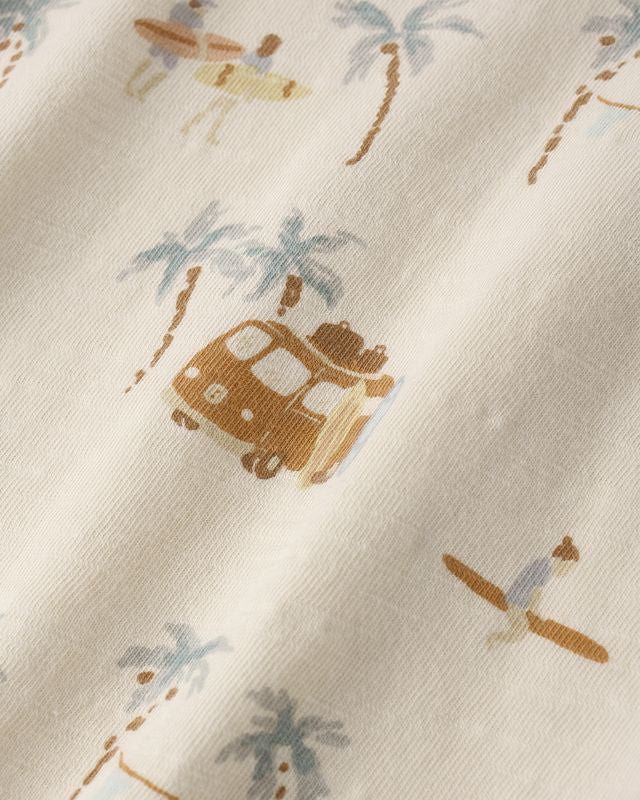 Relaxed Bubble Romper - Surf Town