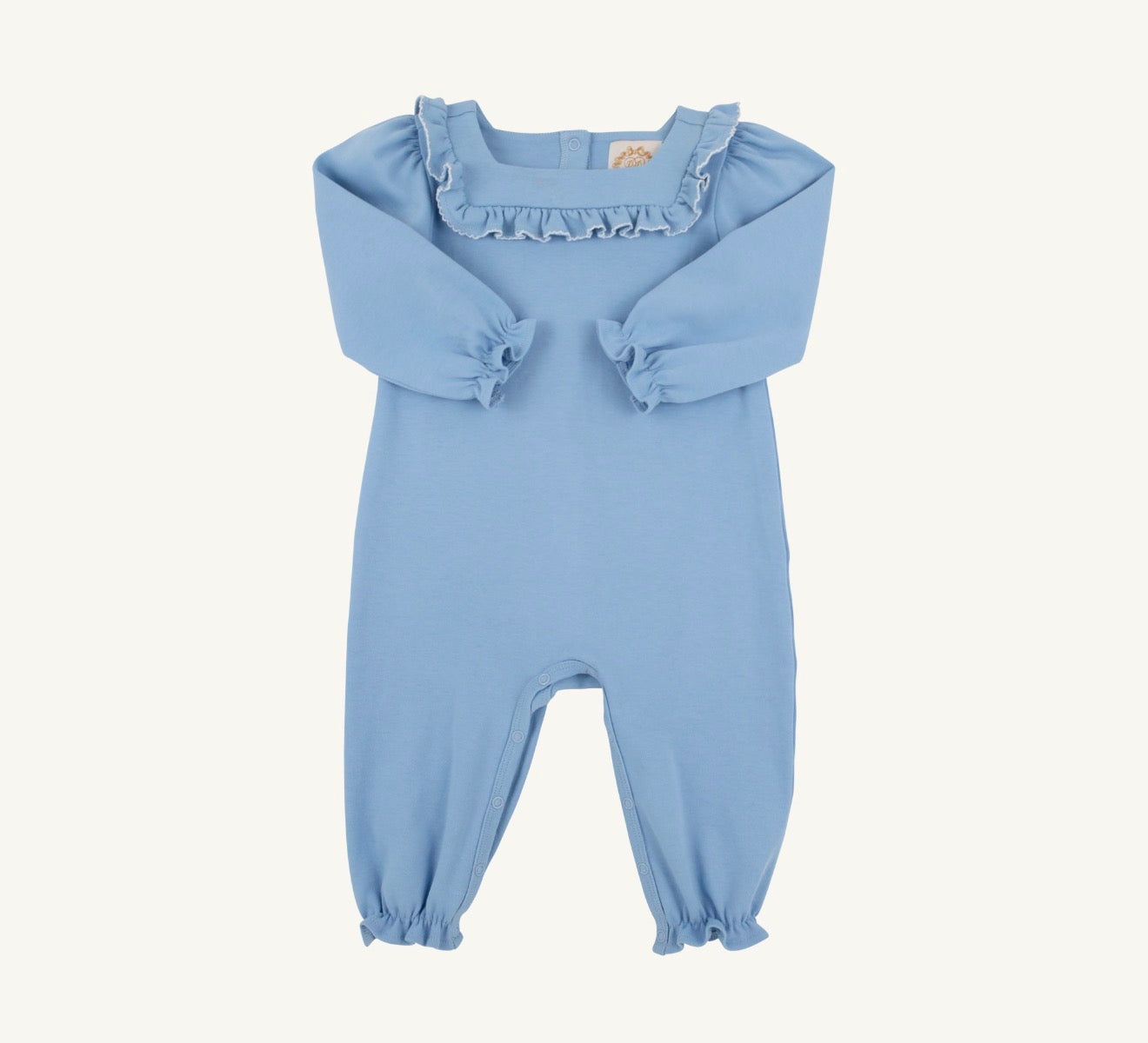 Darla Day Romper- Sarasota Sky/Worth Ave White