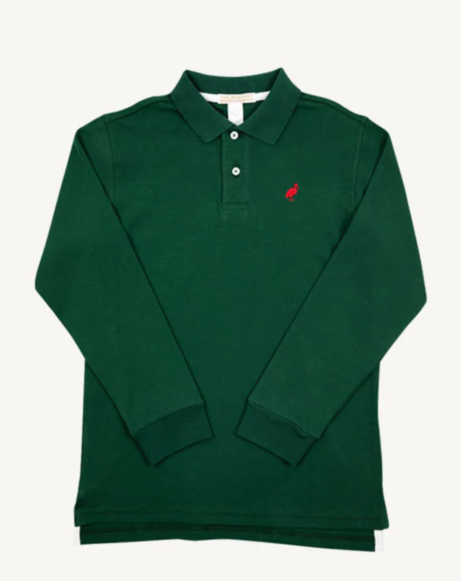 Prim and Proper Polo- LS Green