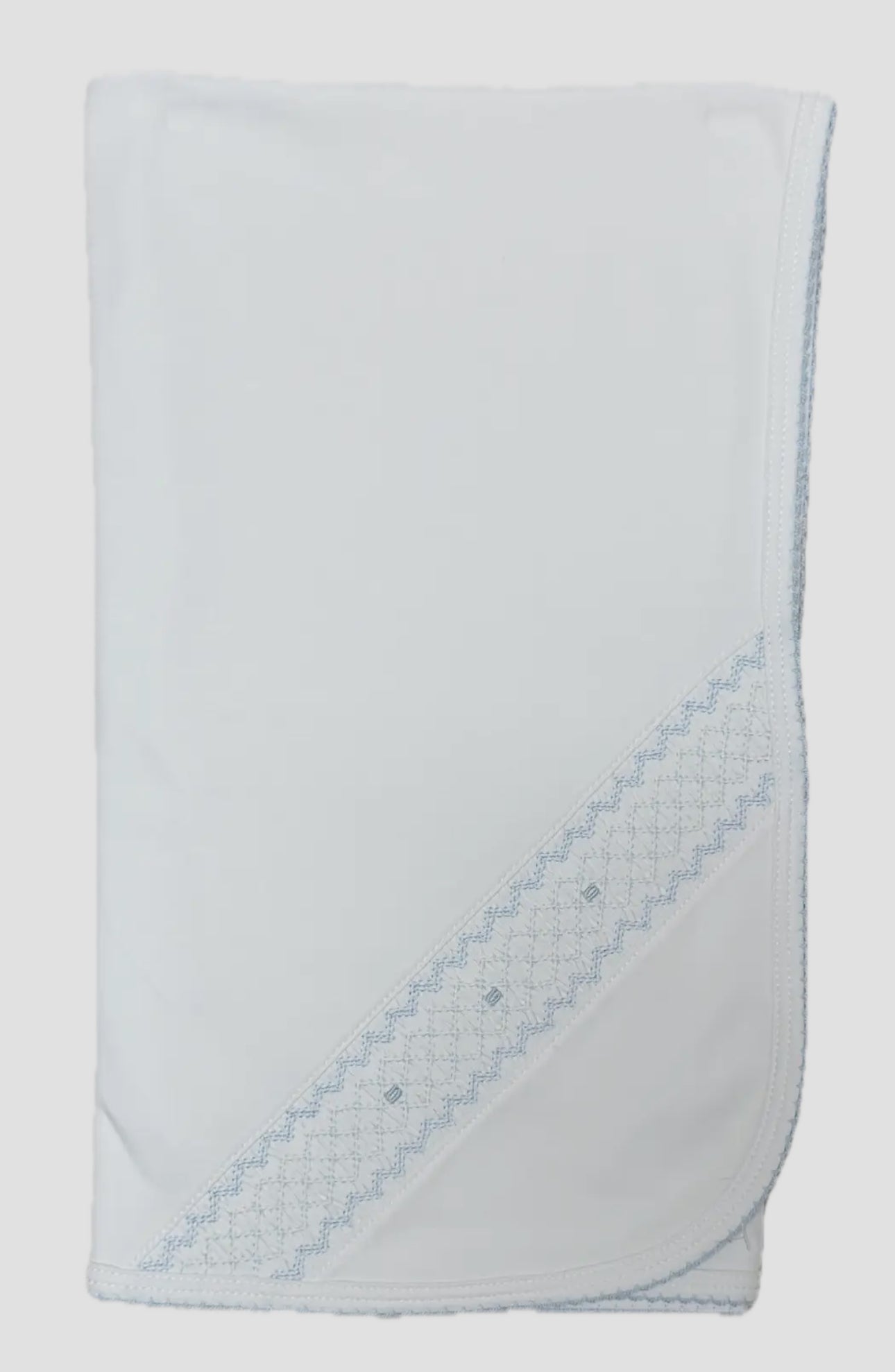 Little Threads-Blue Smocked Blanket