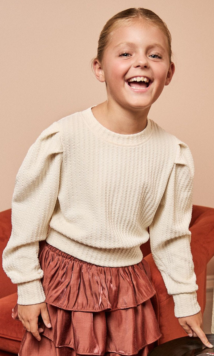 Jane Sweatshirt - Textured Cream
