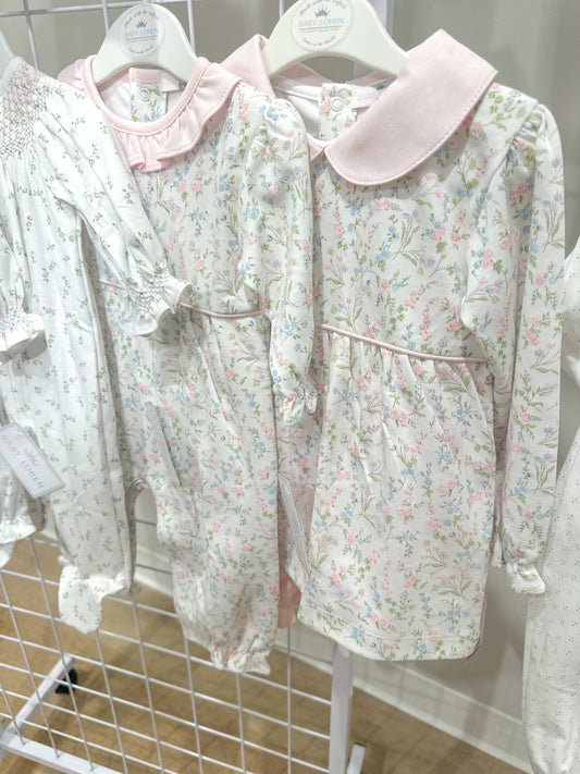 Vivian Floral Pima pants set