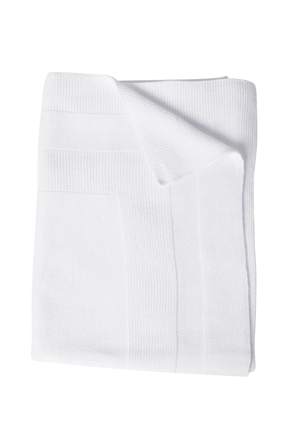 Nella Pima- White Knit Blanket