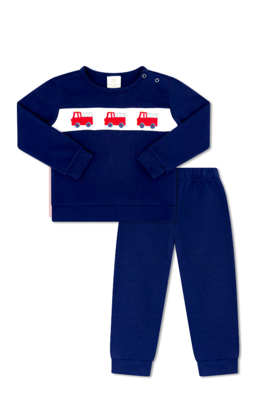 BAYOU PLAYSET-NAVY FIRETRUCK