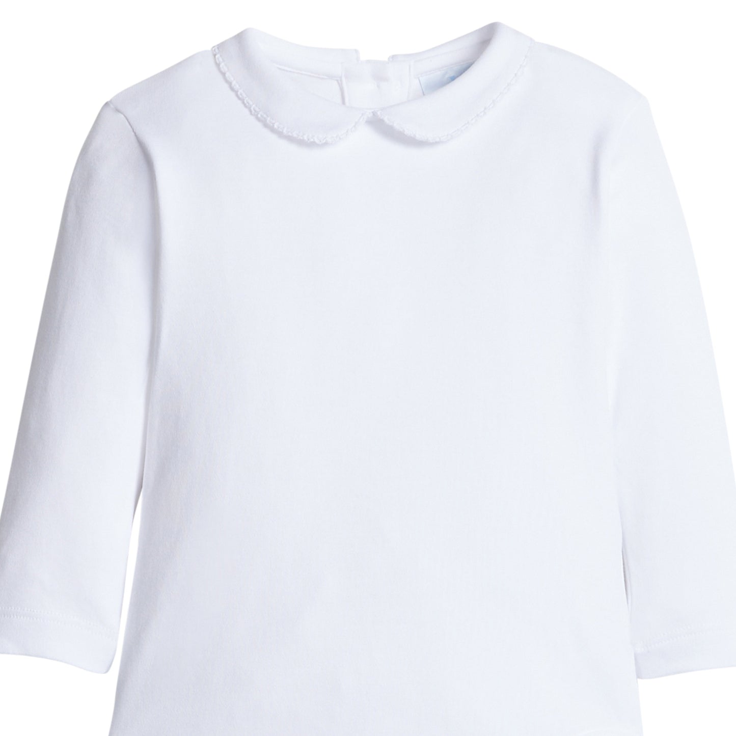 Peter Pan Picot Onesie- White