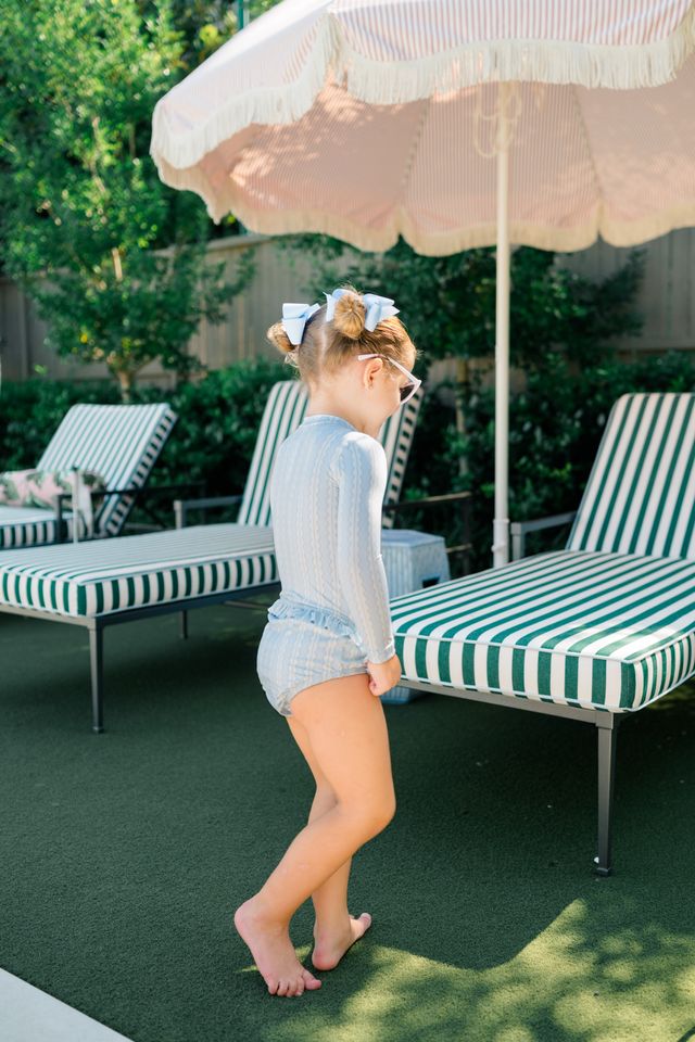 Girls Rash guard Two Piece Set Swim -Rosemary