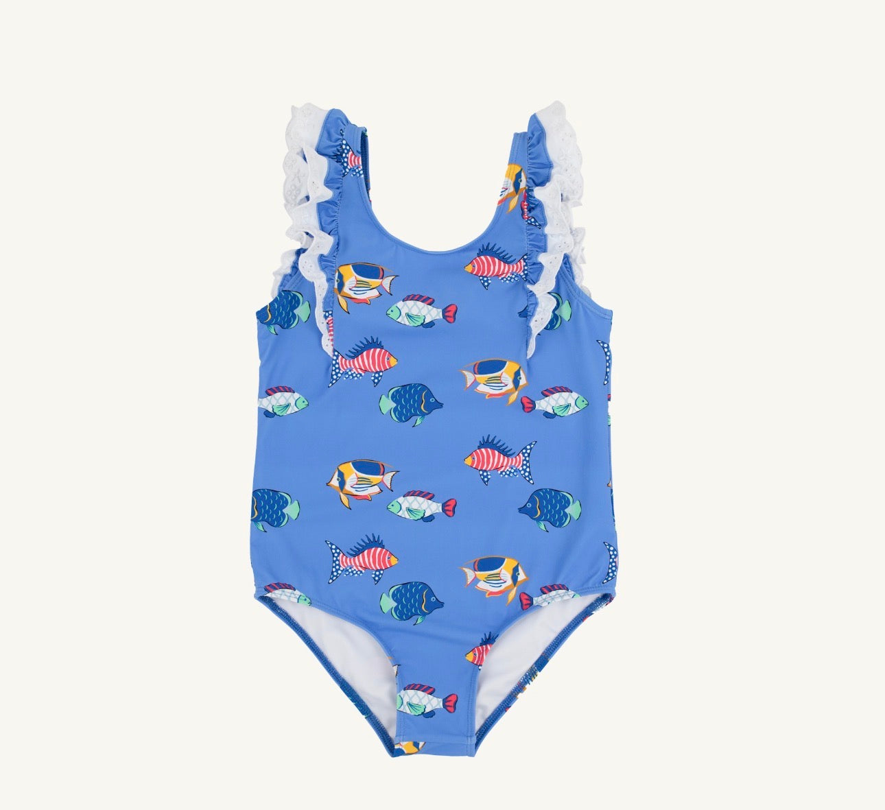 Ruehling Ruffle Bathing Suit - Here Fishy Fishy