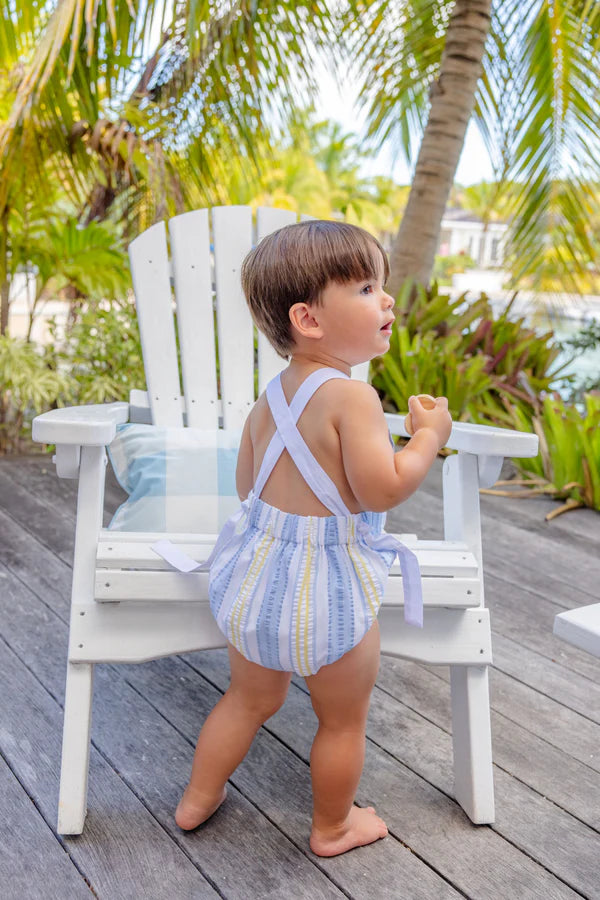 Sayre Sunsuit - SoBro Seersucker