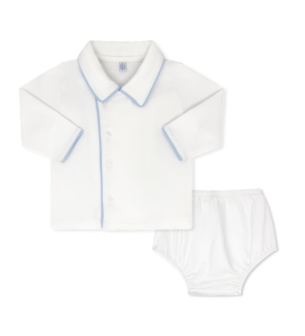 Little One Diaper Set - Warren White, Palmer Blue