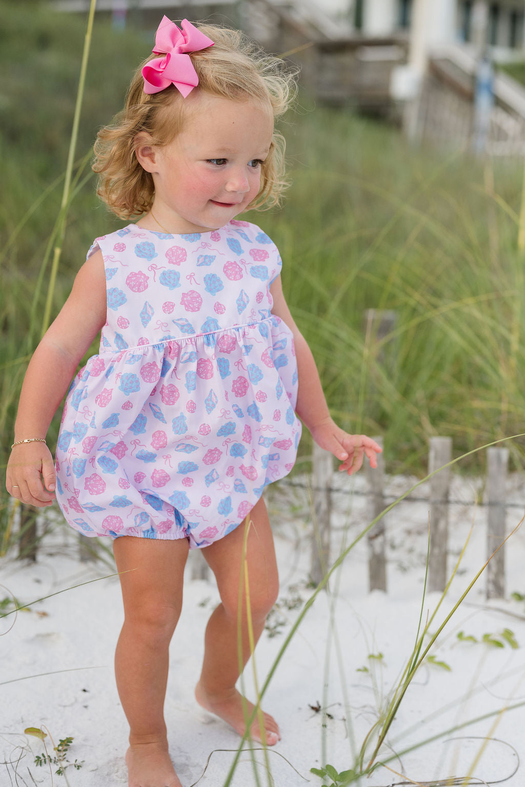 Lottie Bubble - Woven Shells Back Tie Bubble