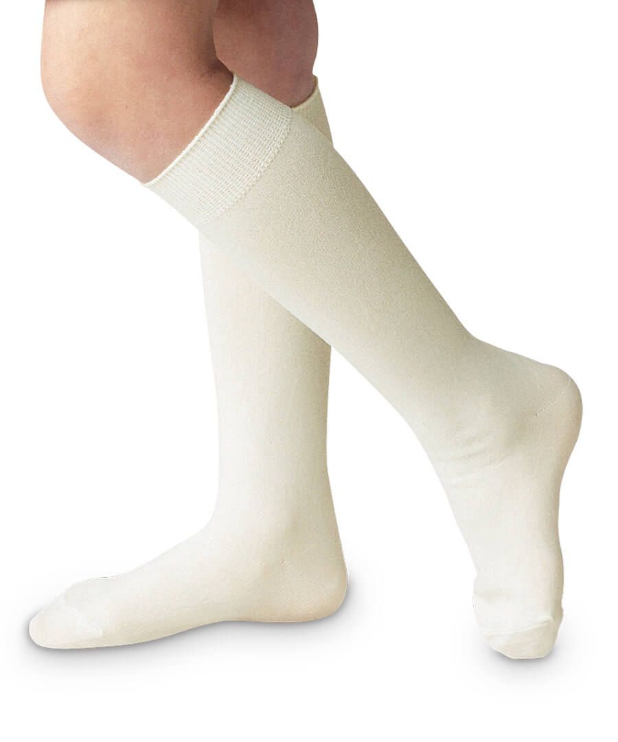 Ivory Nylon Knee Sock