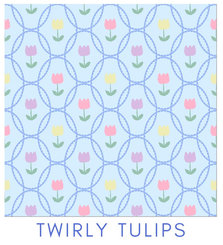Birdie Dress-Twirly Tulips