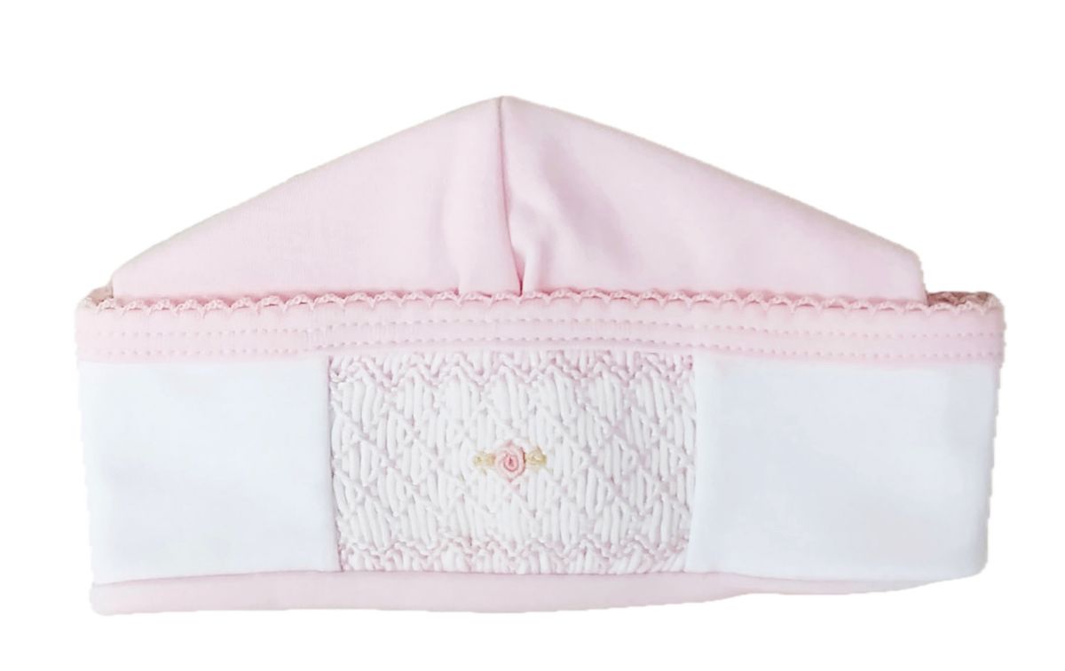 Classic Pink Smocked Hat