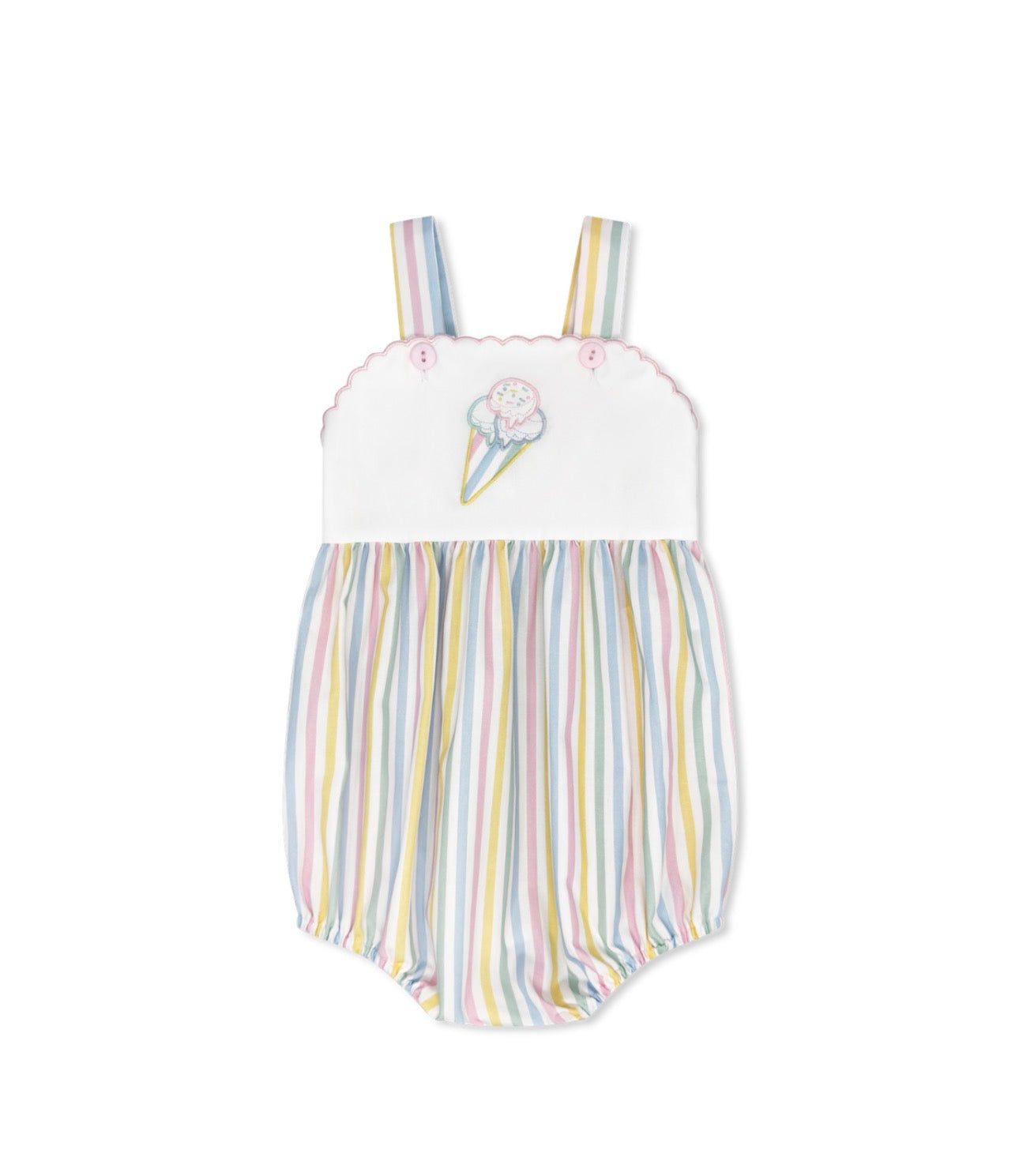 Lynn Bubble - Sorbet Stripe with Ice Cream Cone