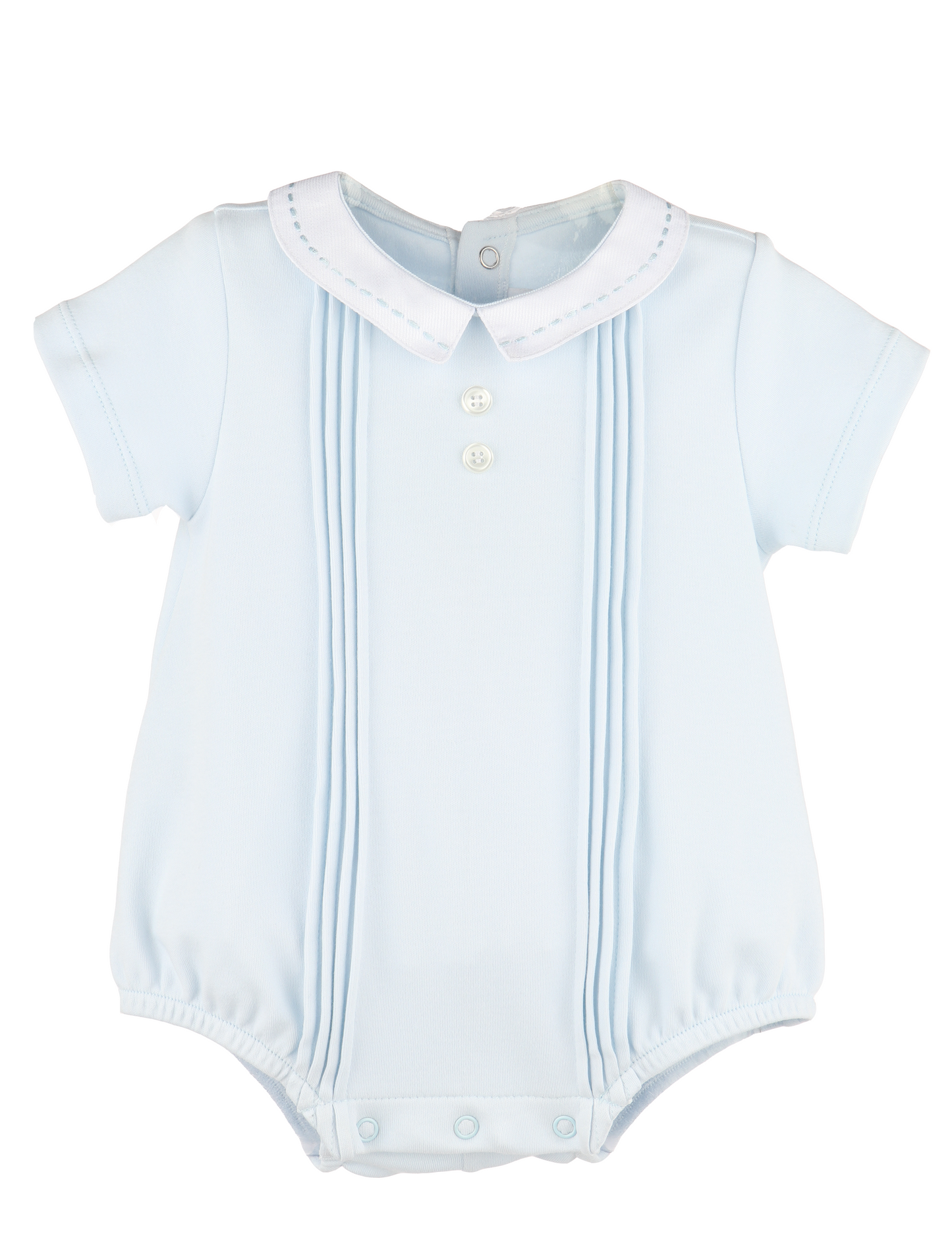 Summer Home Boy Bubble - Blue Knit