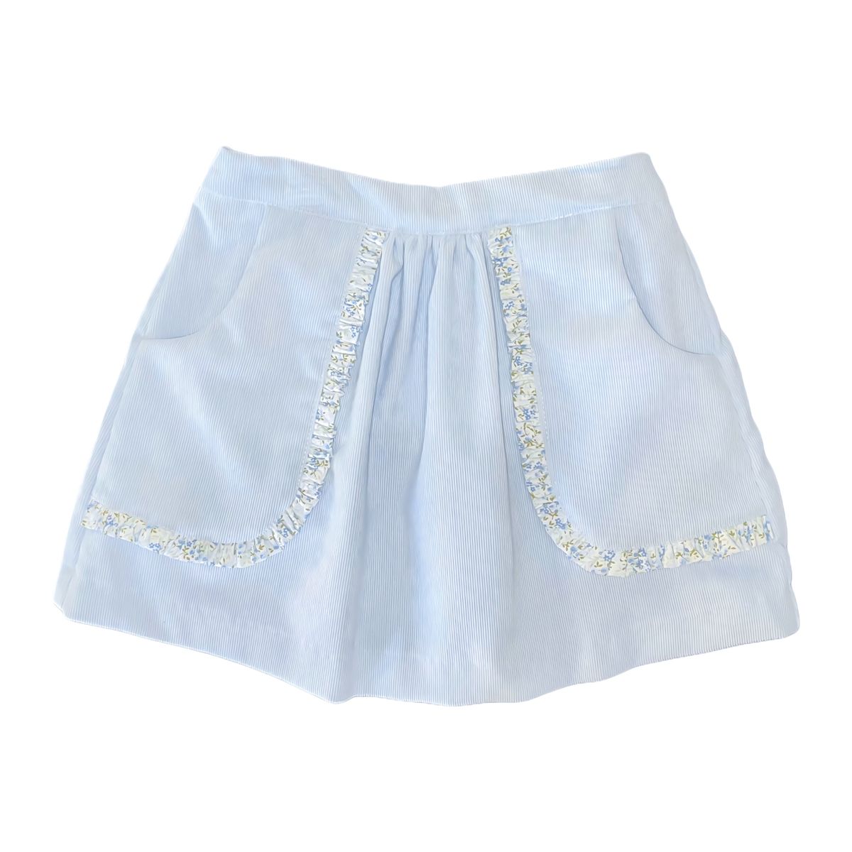 Everly - Blue Floral Skirt Set *PRE ORDER*