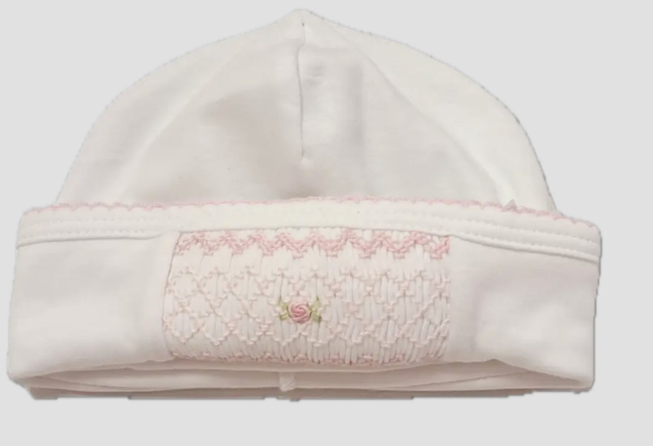 Little Threads Smocked Hat - Pink