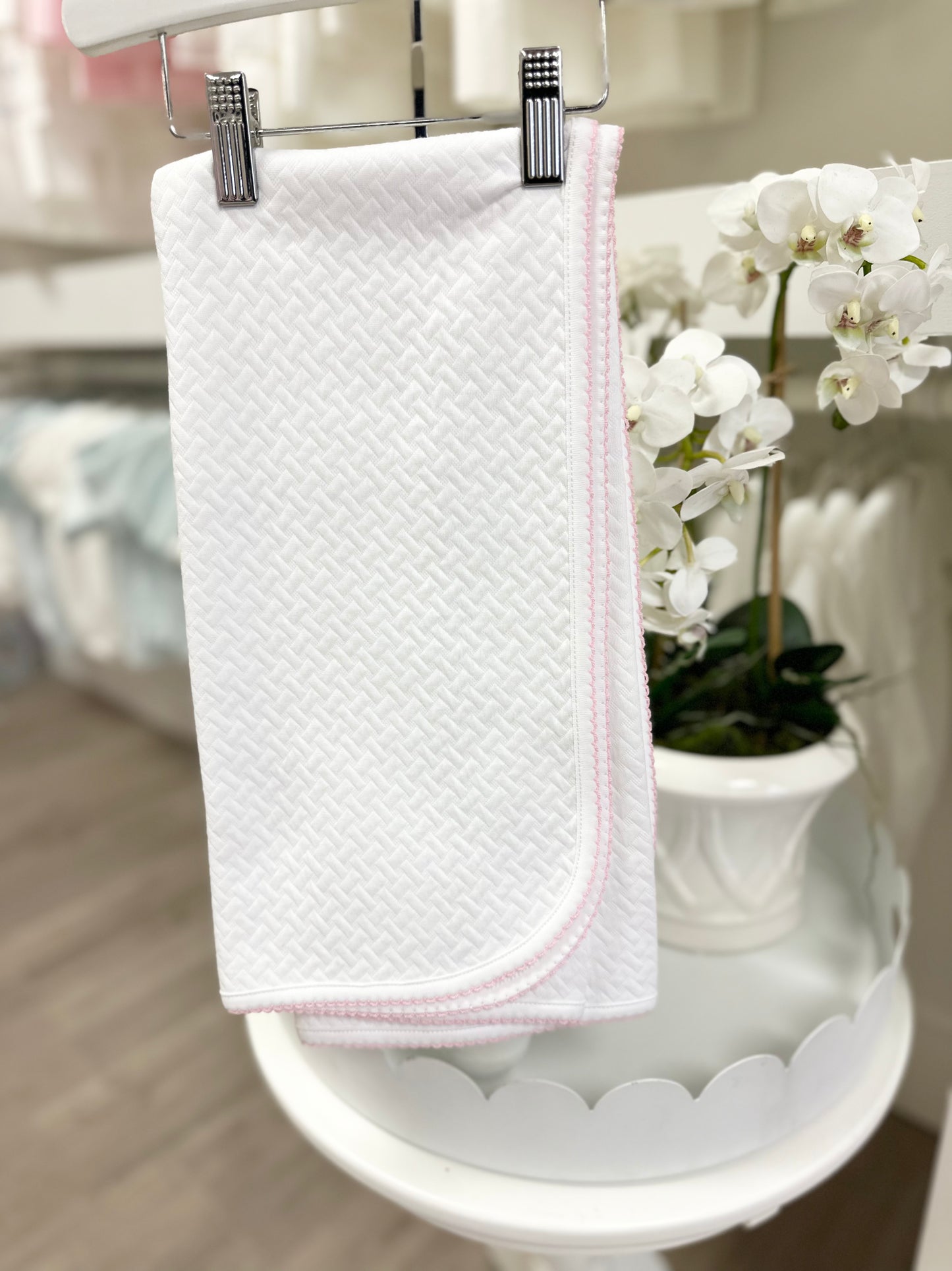 Nella Pima-Basket Weave Blanket