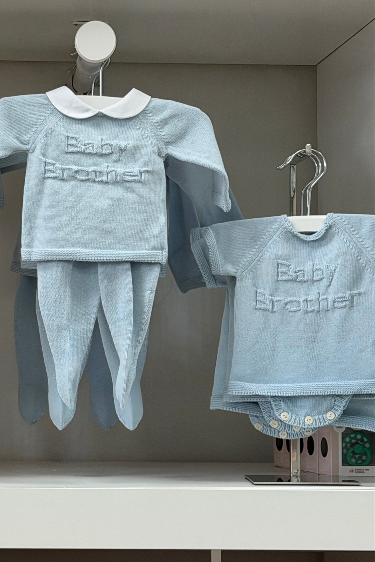 Baby Brother Short Sleeve Knit Diaper Set