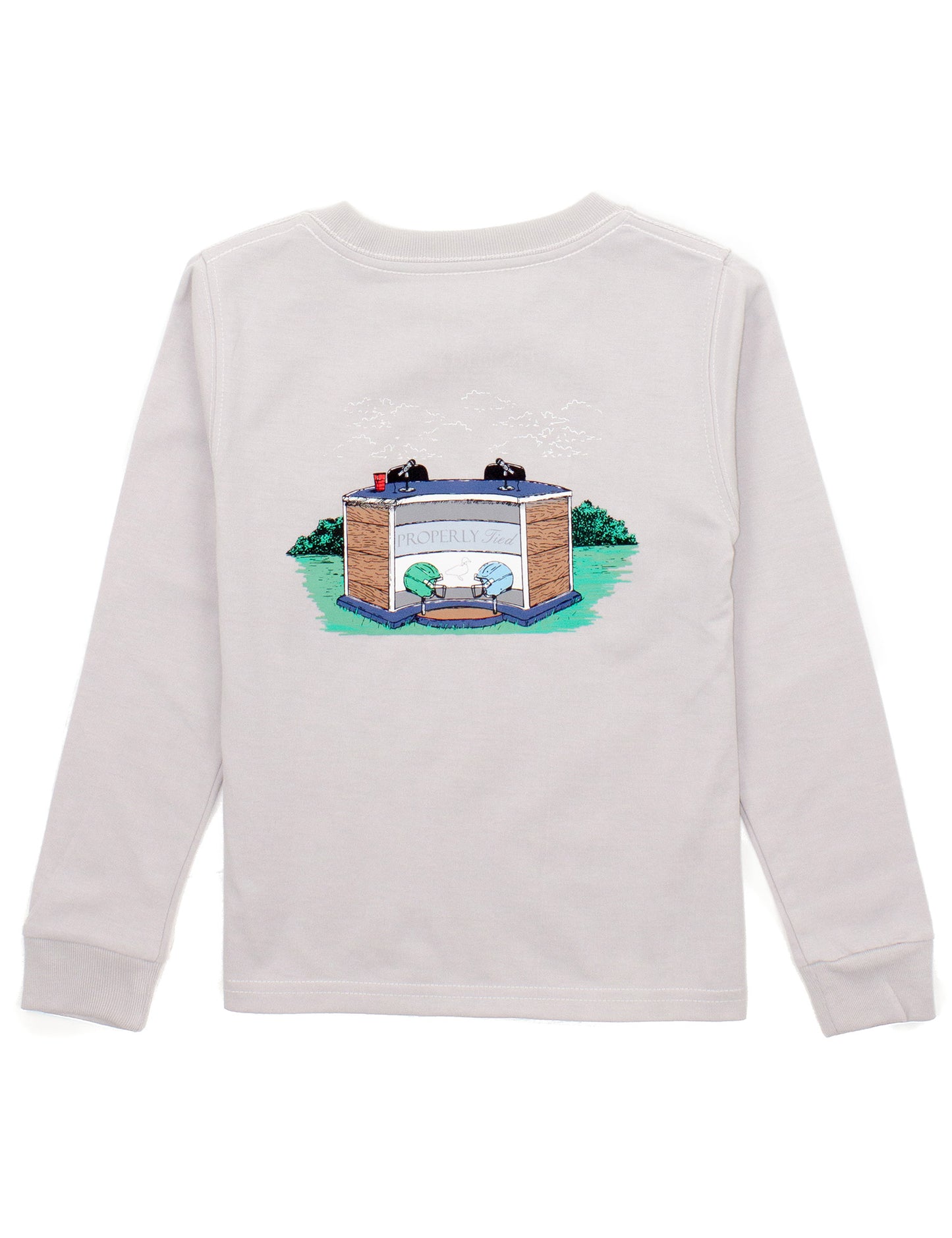 Boys Match Up LS- Ice Grey