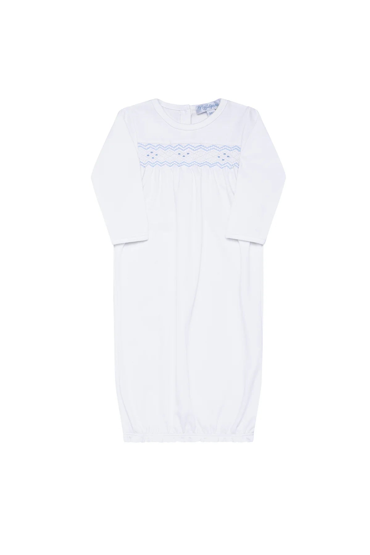 Nella Pima Smocked Boy Gown