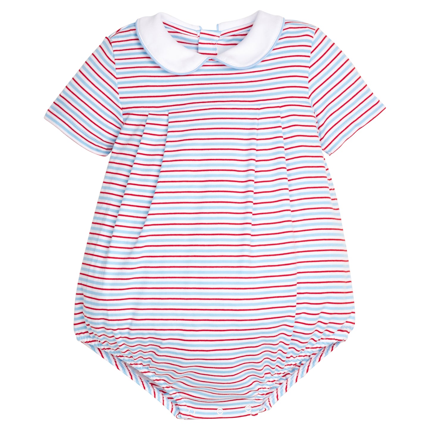 Pleated Peter Pan Bubble - Primary Stripe