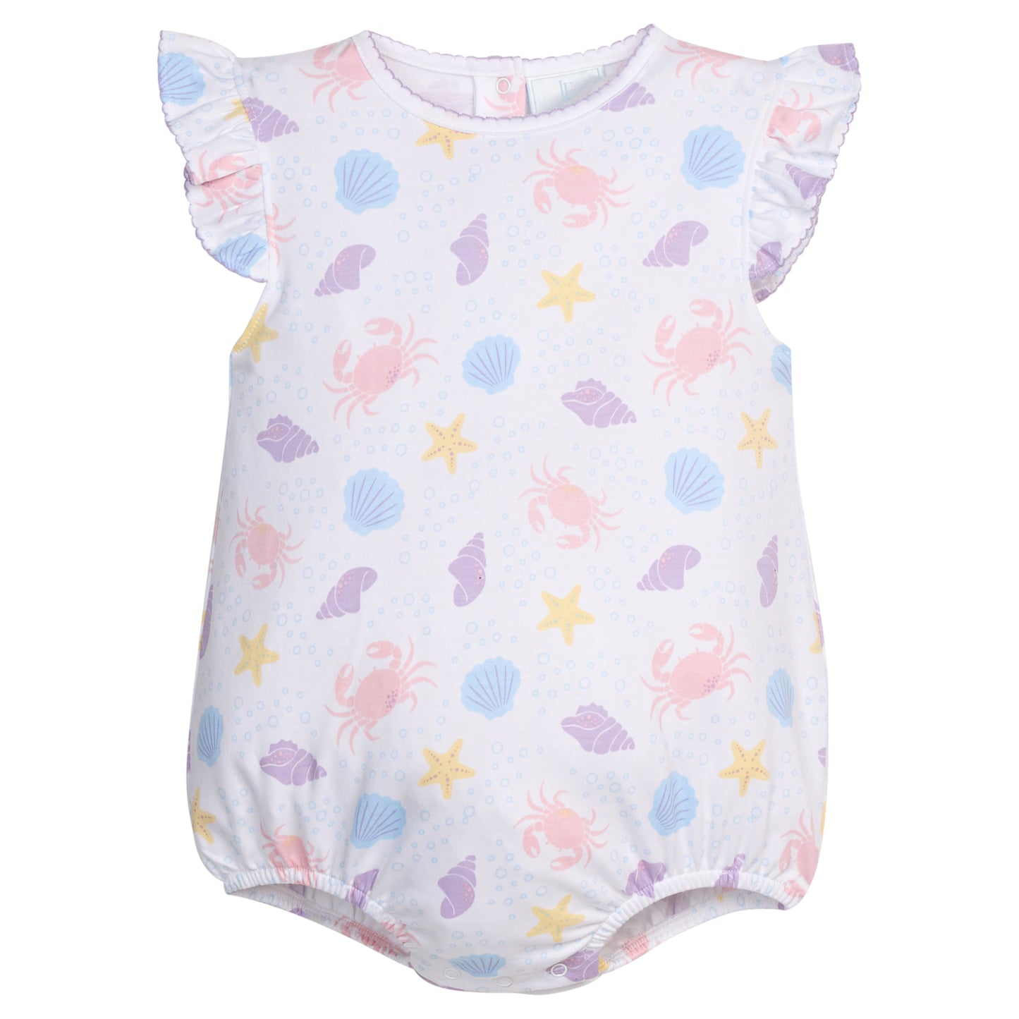 Printed Angel Sleeve Bubble - Sea Shells