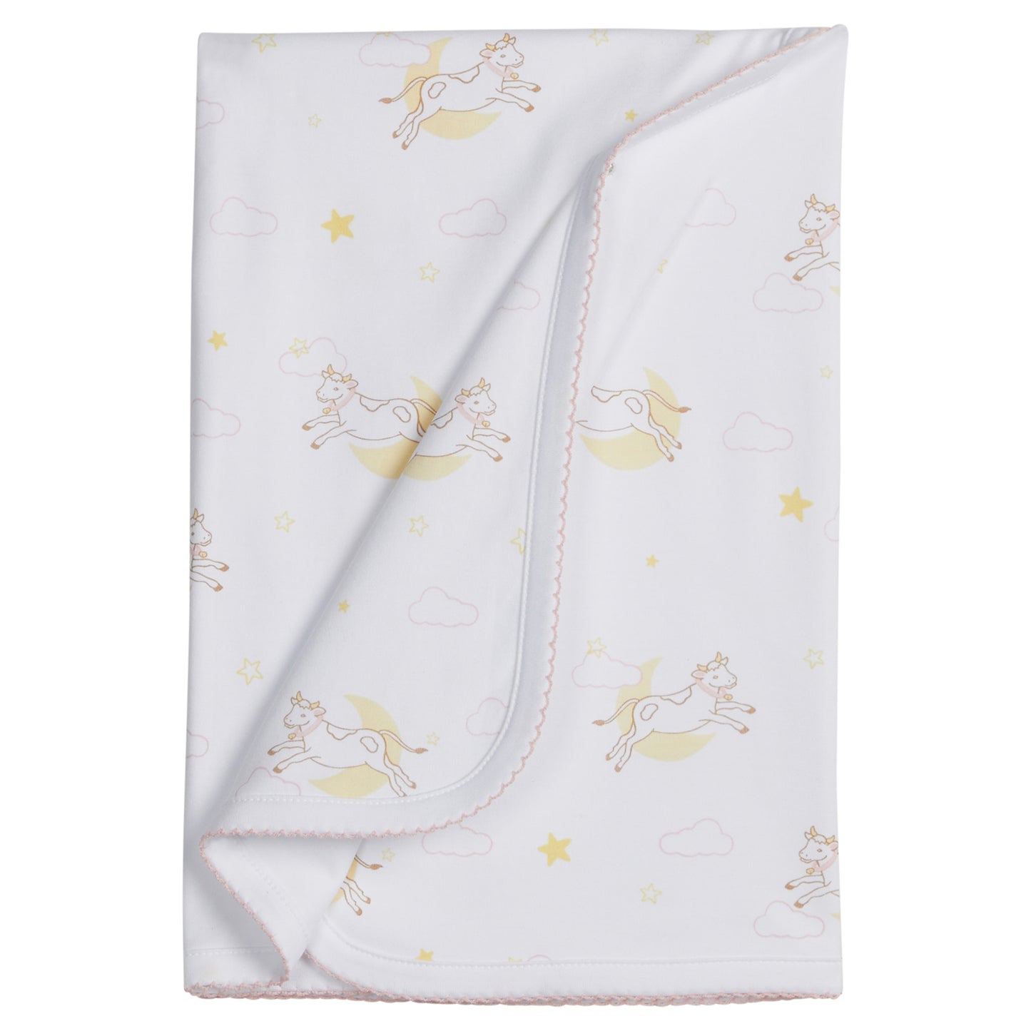 Printed Blanket - Pink Cow Jumping Over the Moon