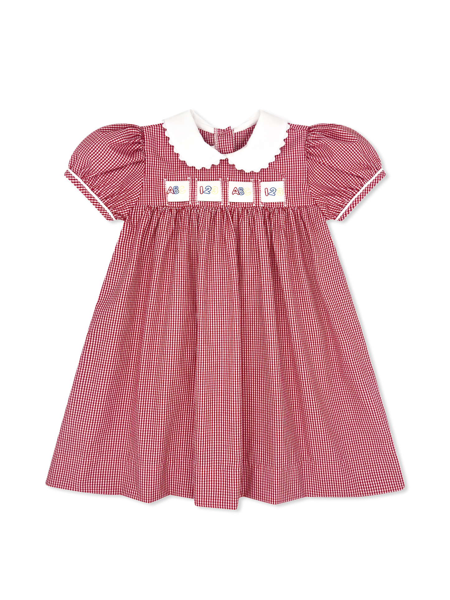 Ruth Ribbon Dress - Ridgeland Red Minigingham